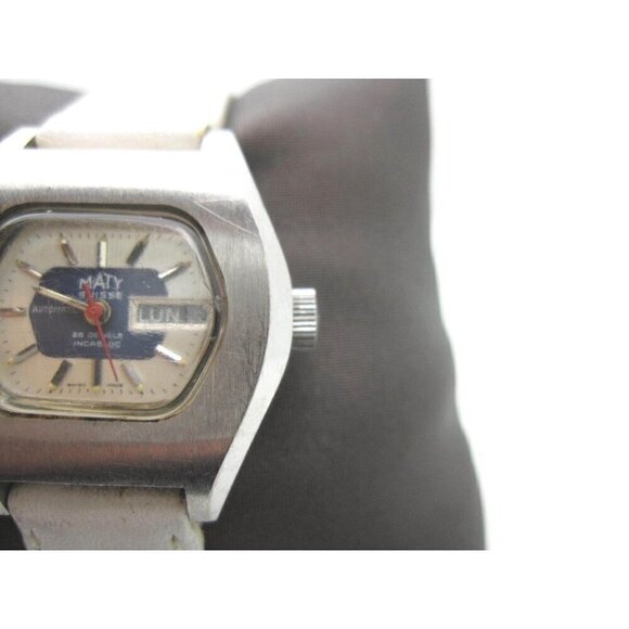 Women Vintage Maty Suisse Automatic 25 Jewels Incabloc Analog Dial Watch (A992) - Picture 12 of 12